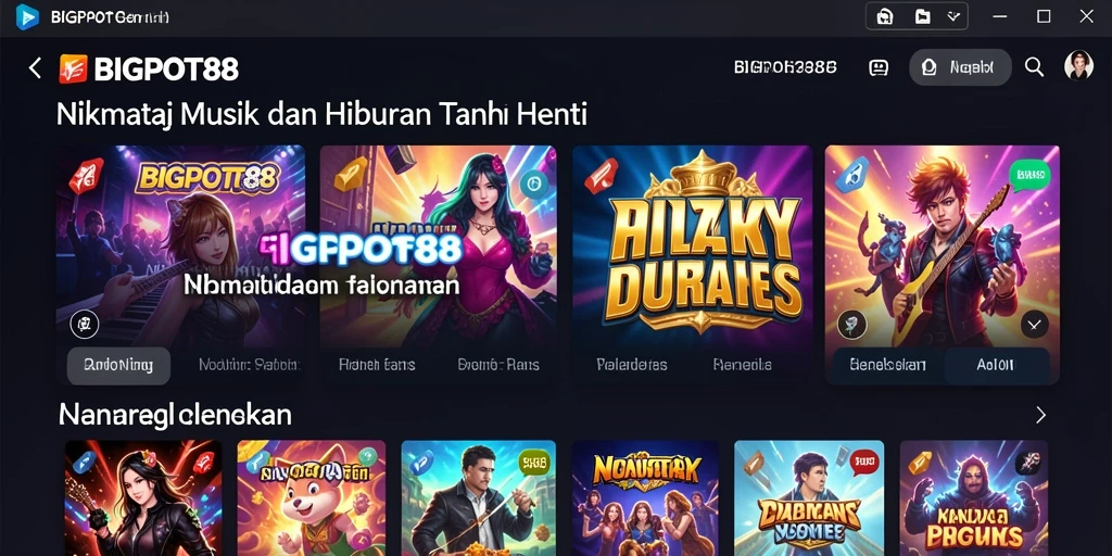 Tampilan menarik dari gameplay BIGPOT88 yang menyajikan hiburan musik.