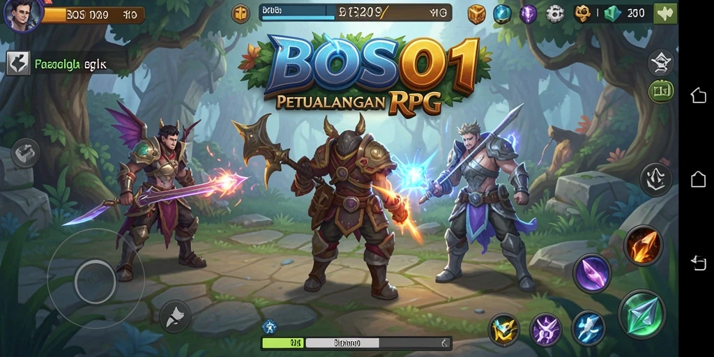 Gameplay menarik dari BOS01 dengan elemen RPG yang seru.