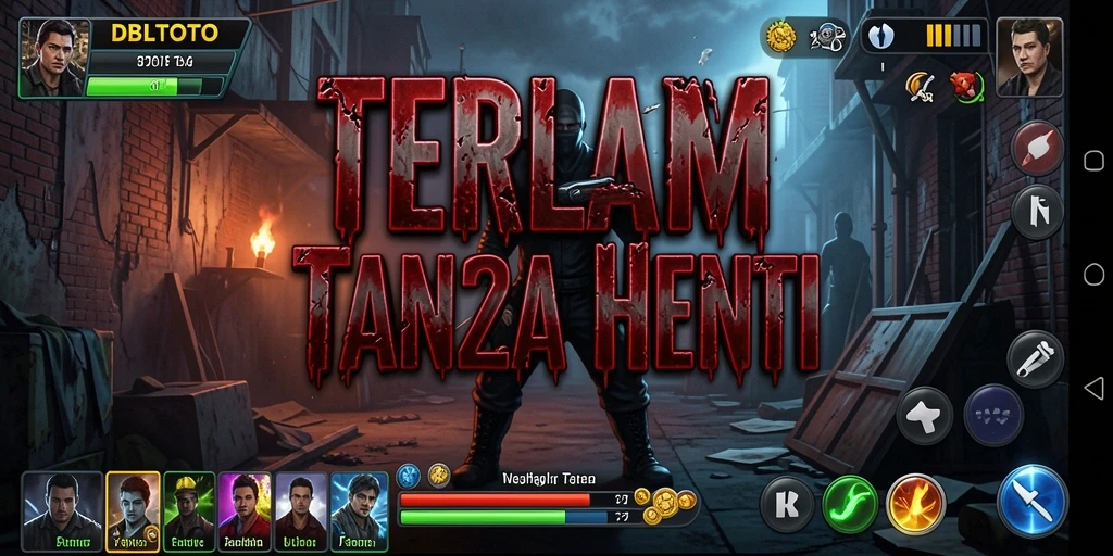 Tampilan gameplay DBLTOTO dengan suasana mencekam dan teror yang mengintai.