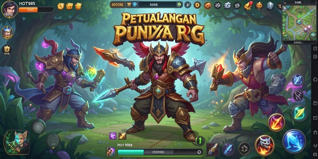 Tampilan gameplay RPG HOT985 yang menarik dan penuh aksi.