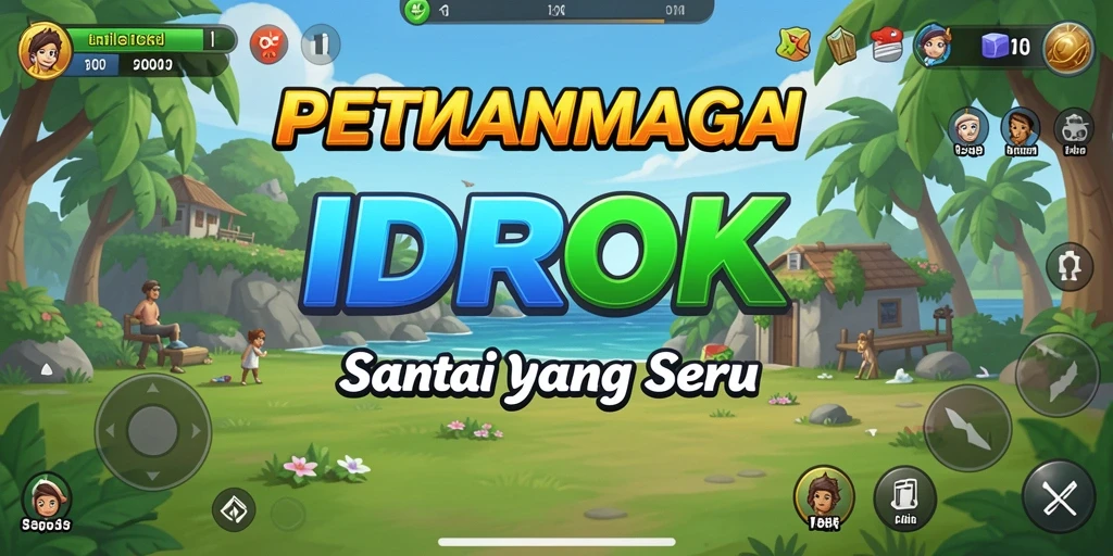Tampilan gameplay <strong>IDROK</strong> yang ceria dan mengasyikkan.