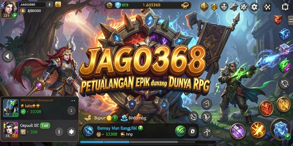 Tampilan gameplay JAGO368 yang menakjubkan dengan aksi RPG mendebarkan.