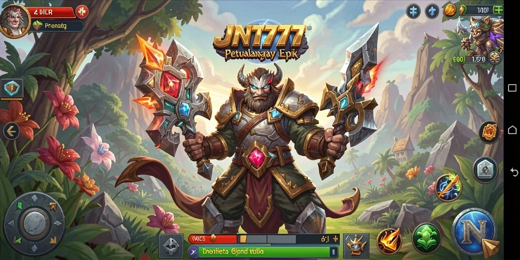 Tangkapan layar JNT777 memperlihatkan aksi pertarungan yang mendebarkan di dunia RPG.