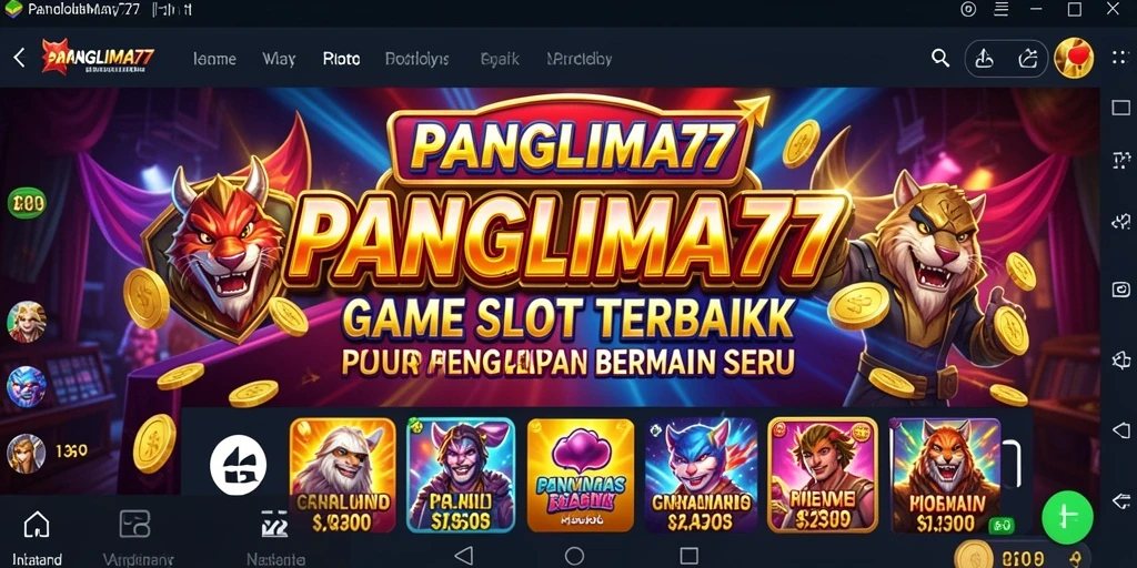 Screenshot gameplay PANGLIMA77 menampilkan keseruan bermain slot.