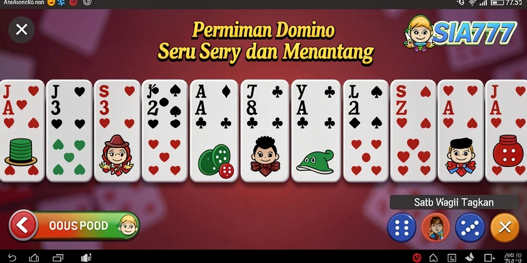 Tampilan menarik gameplay domino di SIA777.