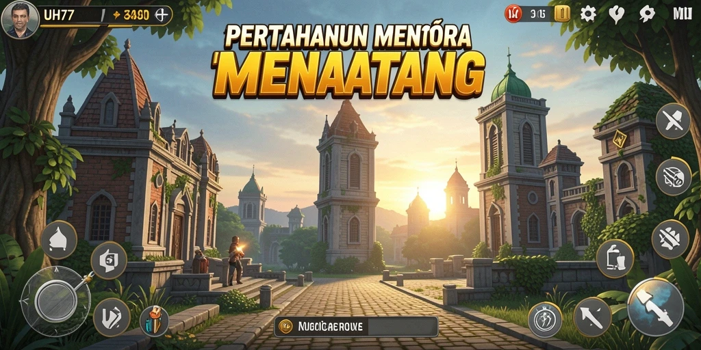 Tampilan gameplay UH77 yang seru dan menantang di Tower Defense.